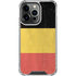 Belgium Flag Distressed iPhone 14 Pro Clear Case